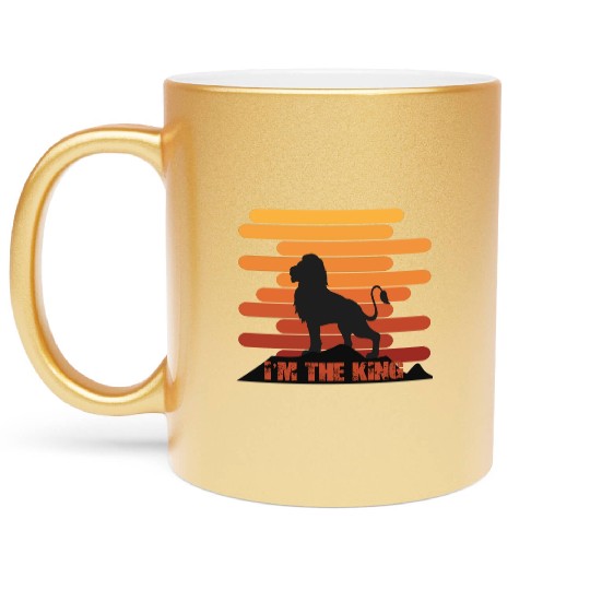 I'm The King - Lion King Of The Jungle Metallic Mugs