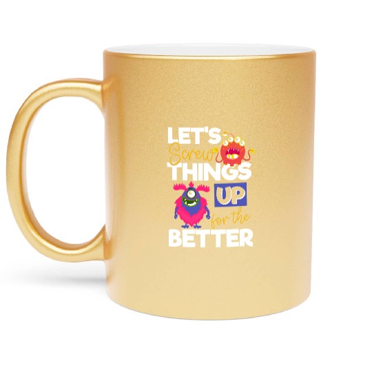 Monster Comic Little Sister Metallic Mugs