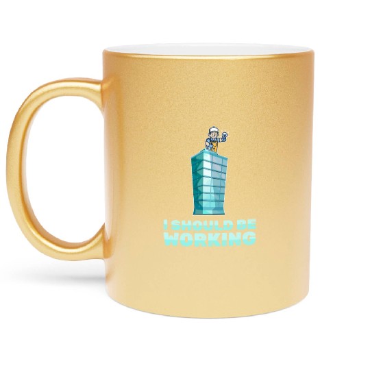 Electrician Electrical Engineer Lineman Metallic Mugs