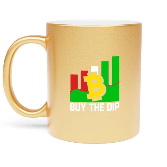 Buy The Dip Blockchain Bitcoin SVG Metallic Mugs