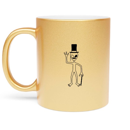 Mr. Alien Waving Metallic Mugs