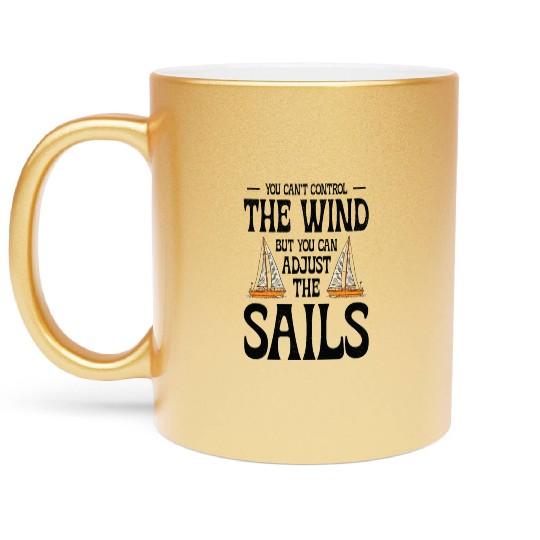 Sailing Boats Boat Kayak Pontoon Boating Captain Metallic Mugs