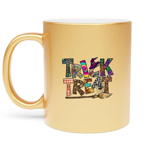 Trick Or Treat Metallic Mugs