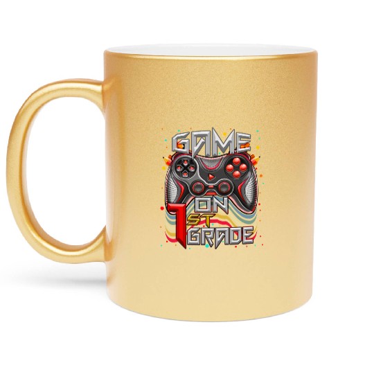 1st Video Game Boy Metallic Mugs Video Game Back to School