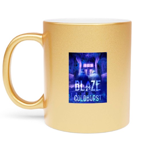 Blaze Goldburst Fantasy Book Couple Happy Old Metallic Mugs