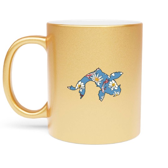 Koi Carp Japan Fish Colorful Pond Hobby Metallic Mugs