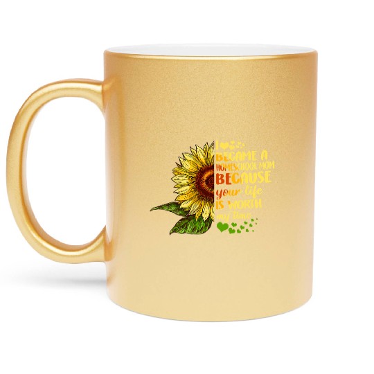 I Became Homeschool Mom Costume Back To School Metallic Mugs