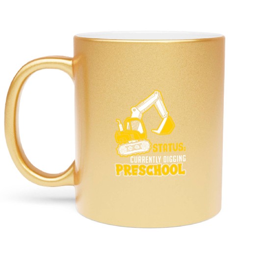 Kids Back to School Currently Digging Preschool Metallic Mugs