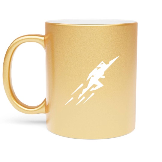 Rocket Man Metallic Mugs