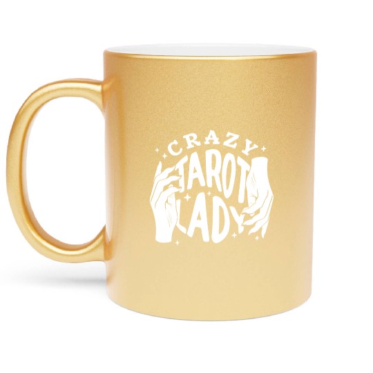 Divination Crazy Tarot Lady Crystal Ball Tarot Metallic Mugs