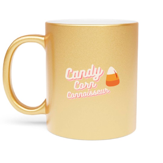 Candy Corn Connoisseur Metallic Mugs