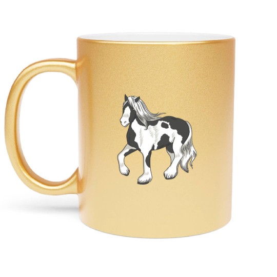 Irish Tinker Horse Metallic Mugs