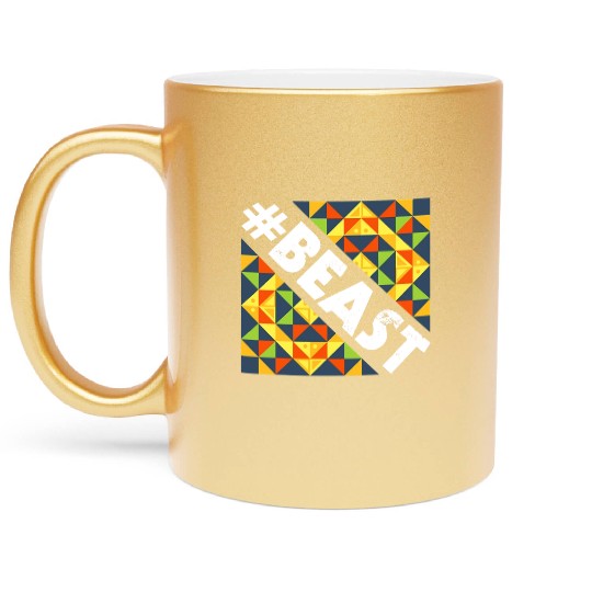 Hashtag Beast Metallic Mugs Workout Metallic Mugs Gym Metallic Mugs