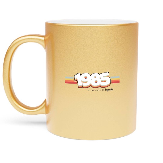 1985 the birth of legends Metallic Mugs