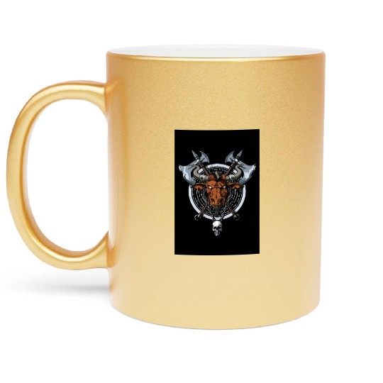 Greek Mythology Minotaur Metallic Mugs