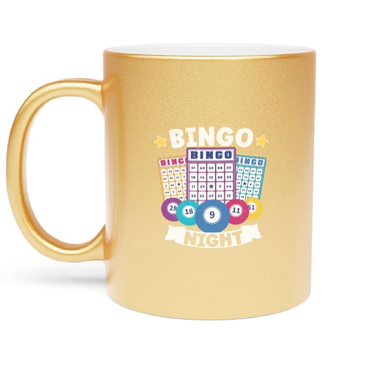 Bingo Card Game Grandma Bingo Player Bingo Cards Metallic Mugs