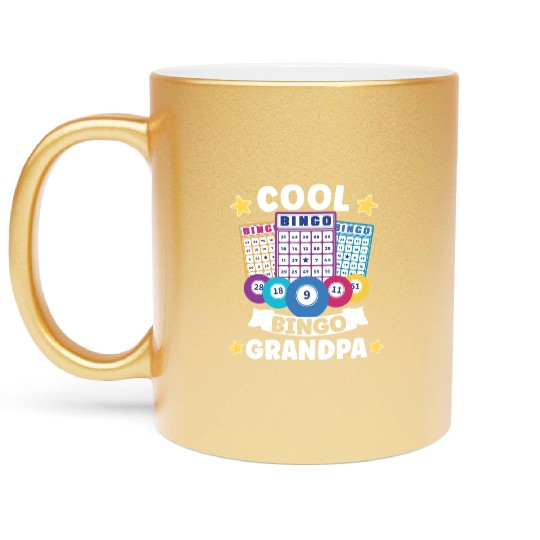 Bingo Card Game Grandma Bingo Player Bingo Cards Metallic Mugs