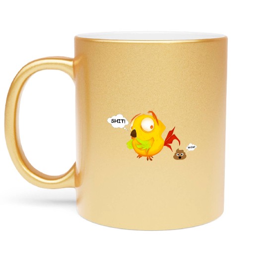 Chicken Shit Metallic Mugs