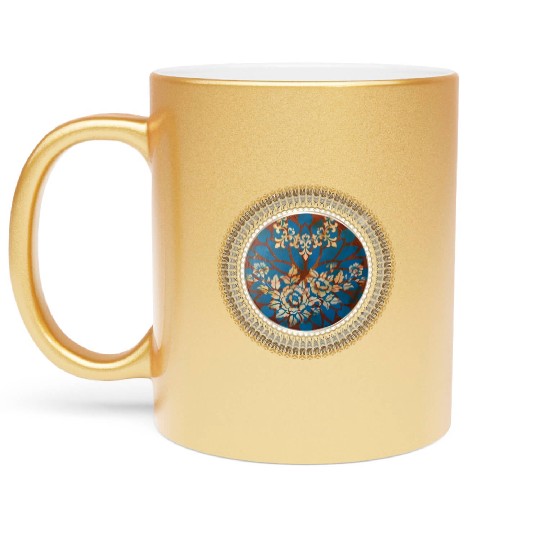 Lace Mandala Metallic Mugs