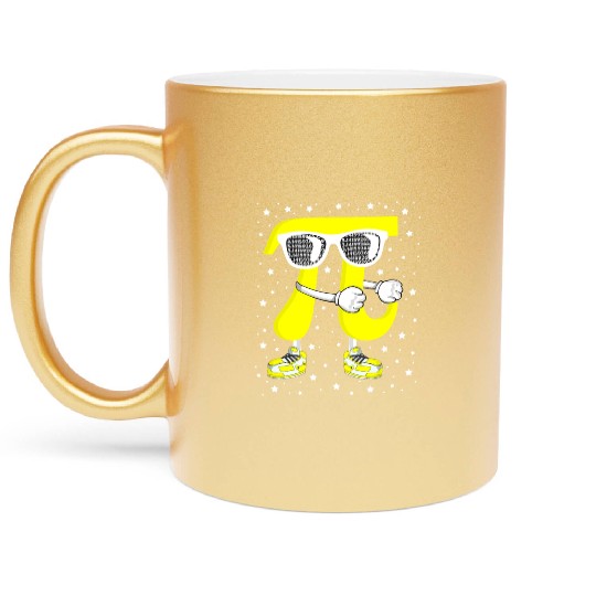 Pi Day Metallic Mugs Funny Floss Dance Metallic Mugs