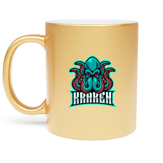 Seattle Kraken Octopus Metallic Mugs