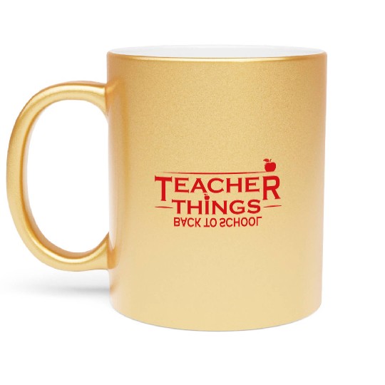 Teacher, Middle School Teacher, Elementary Teacher Metallic Mugs