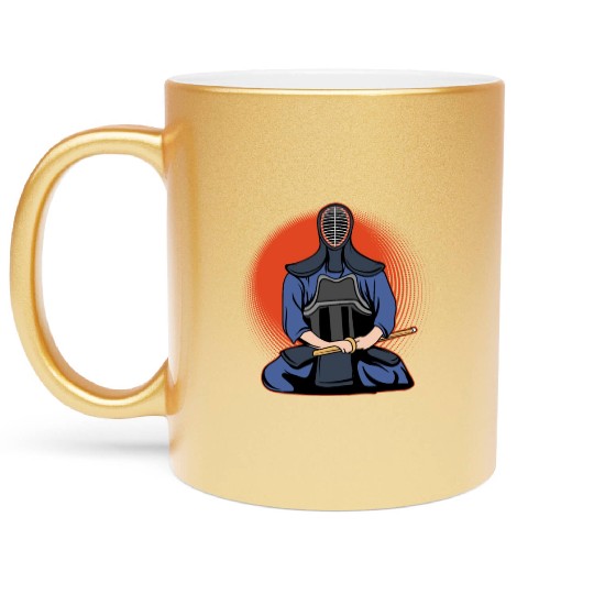 Kendo Master Kenjutsu Bamboo Swords Japanese MMA Metallic Mugs