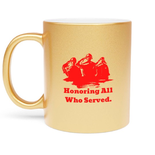 Thank You Veterans l Veterans Day Gift Idea Metallic Mugs