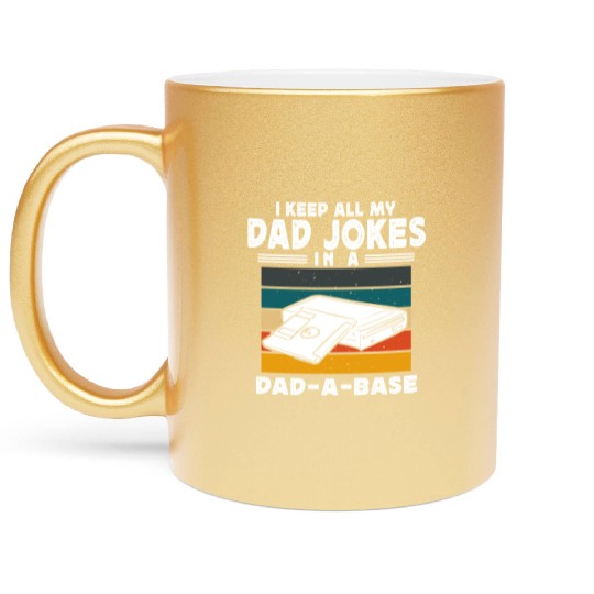 Dad Joke Data Scientist Pun Computer Science Metallic Mugs