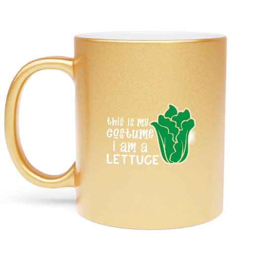 I Am A Lettuce Funny Metallic Mugs