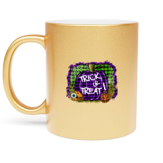 Trick Or Treat Metallic Mugs