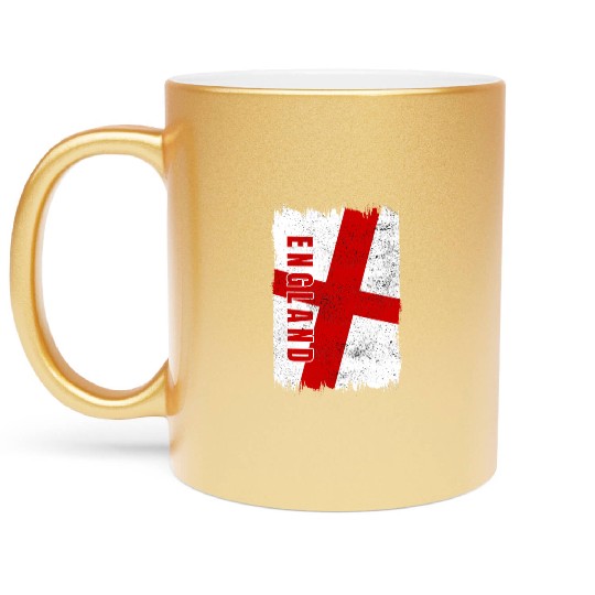 England flag Metallic Mugs