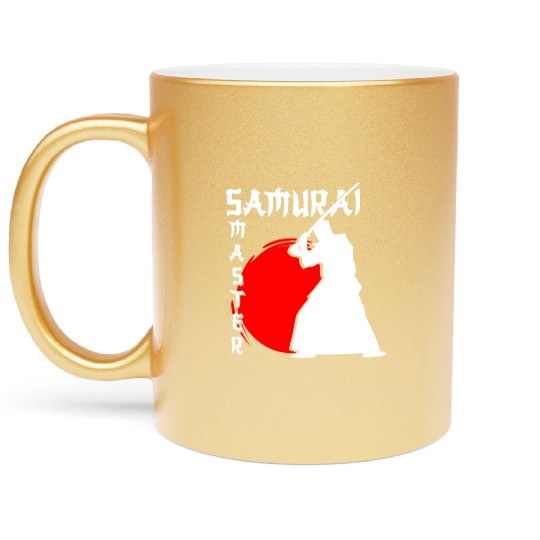 Japan Katana Martial Arts Honor Metallic Mugs