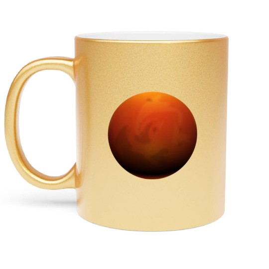 Mars Planet Metallic Mugs