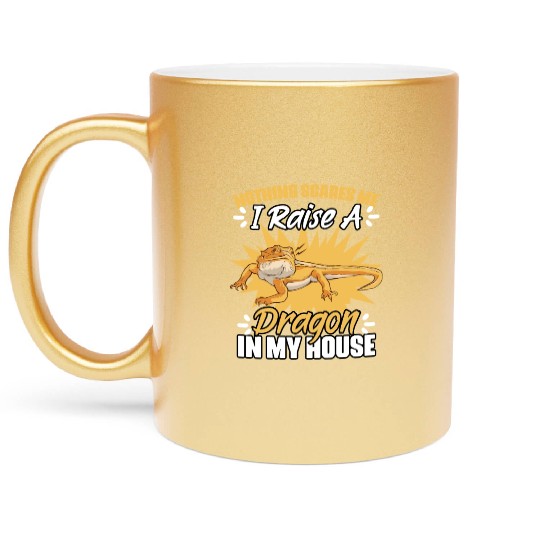 Nothing Scares Me Funny Reptile Pet For Bearded Metallic Mugs