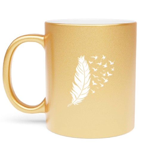 Bird Lover Birdwatching Bird Whisperer Metallic Mugs