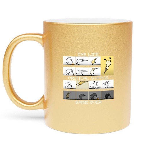 ONE LIFE 1 GAME OVER NO DRUG NO COCAINE NO alcohol Metallic Mugs