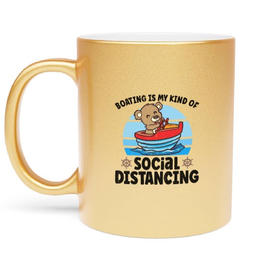 Sailing Sailboat Boating Kid Child Yacht Boat Metallic Mugs