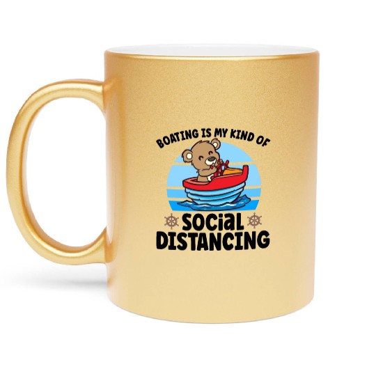 Sailing Sailboat Boating Kid Child Yacht Boat Metallic Mugs