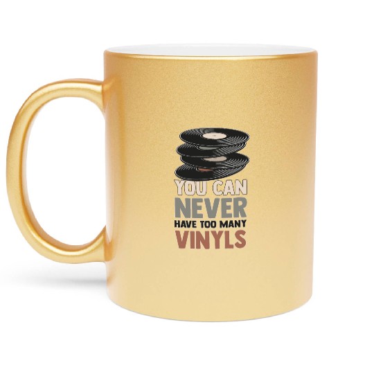 Hilarious Vinyl Contentment Sarcastic Composers Metallic Mugs