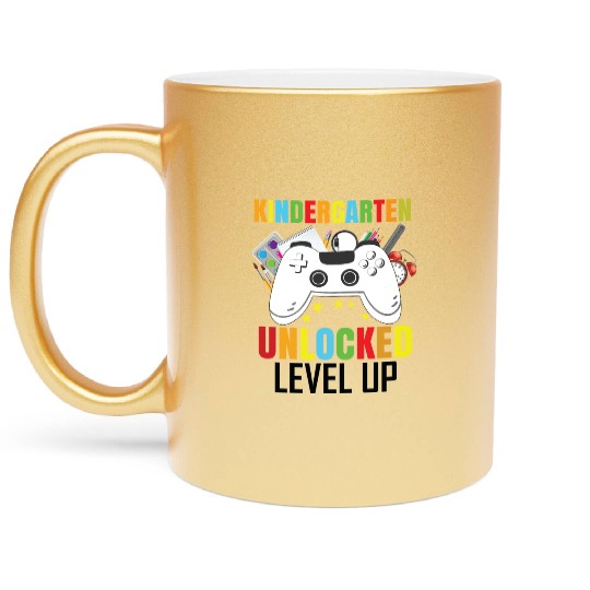 Copy of Kindergarten Unlocked Level Up Metallic Mugs
