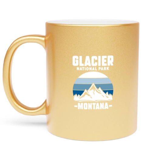 Glacier National Park Montana Metallic Mugs