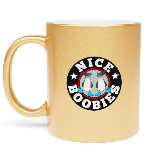 Blue Footed Booby Bird Funny Gift Metallic Mugs