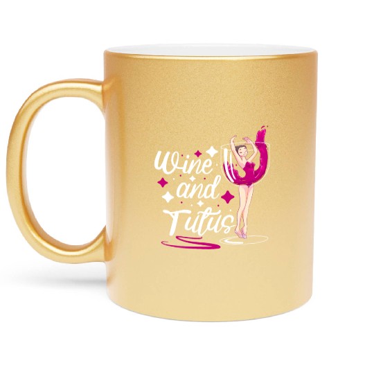 Ballet Ballerina Dance Dancer Dancing Ballet Gift Metallic Mugs