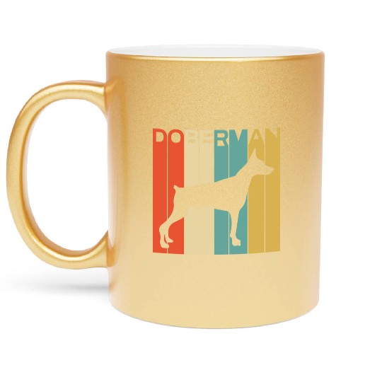 Doberman Metallic Mugs
