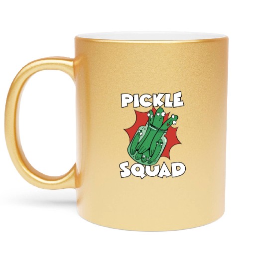 Pickle Squad Metallic Mugs
