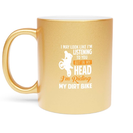 Dirt Bike Dirt Racing Offroad Metallic Mugs