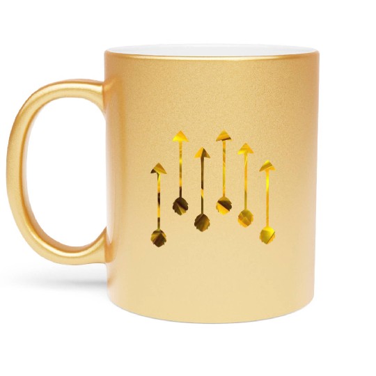 Be Brave Little Arrow (gold) Metallic Mugs