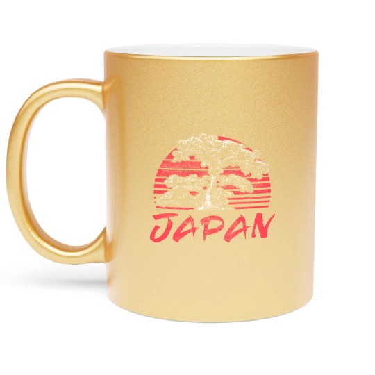 Japan Cherry Blossom Country Metallic Mugs