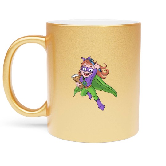 Superhero Teacher Metallic Mugs